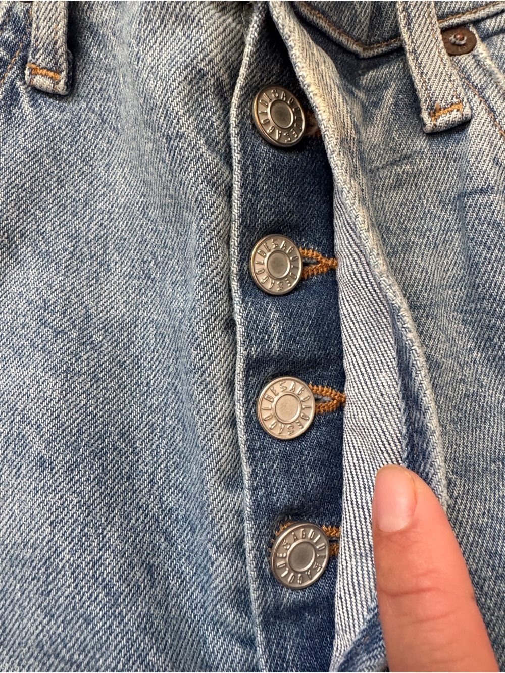 Agolde Riley High Rise Straight Crop Jeans 25 - Picture 5 of 7